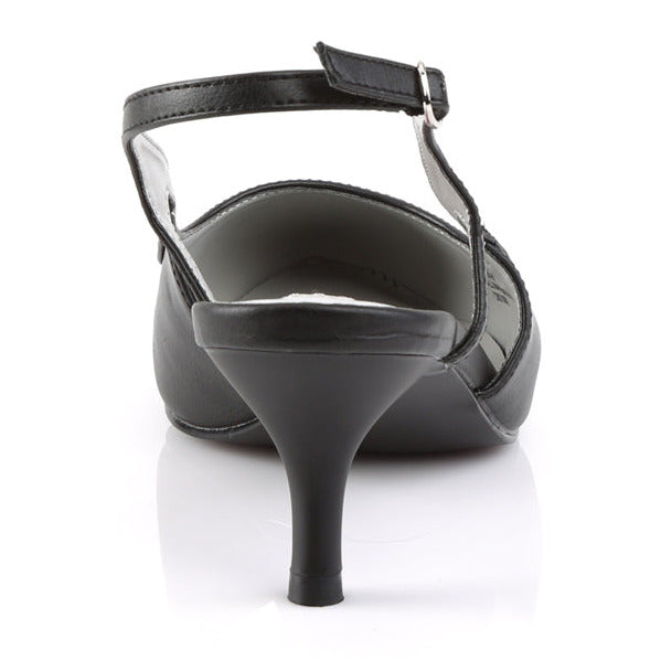 Kitten Heel Pointed-Toe Slingback Pumps on a white background