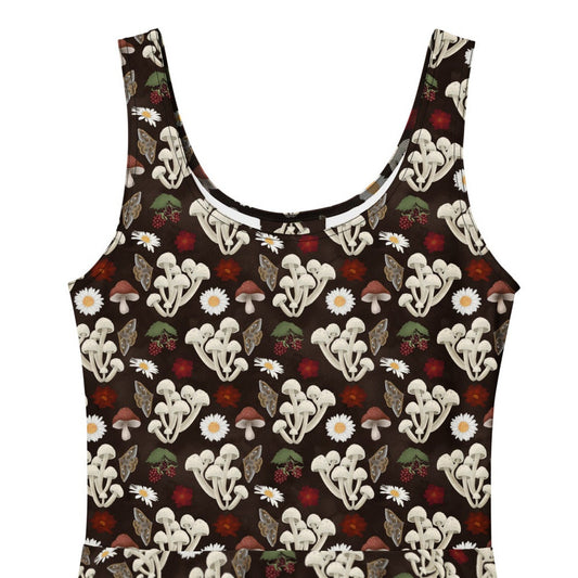 Floral patterned dress on a white background