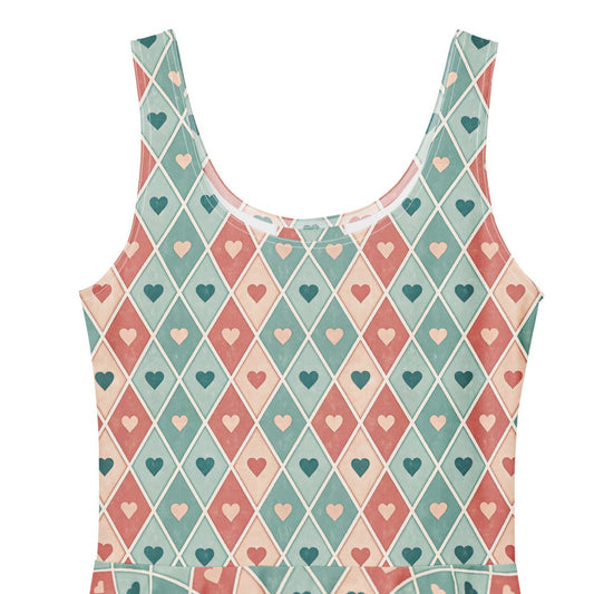 Valentine's day outfit, Dress with hearts