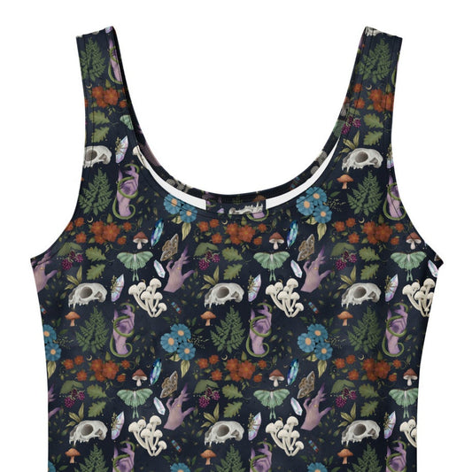 Floral patterned dress on a white background