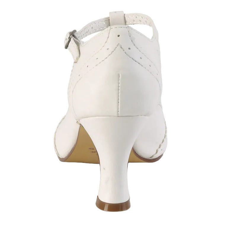 White shoe on a light gray background