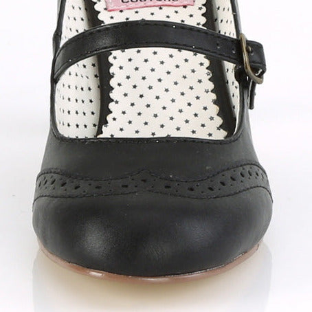 50s Black shoe on a white background