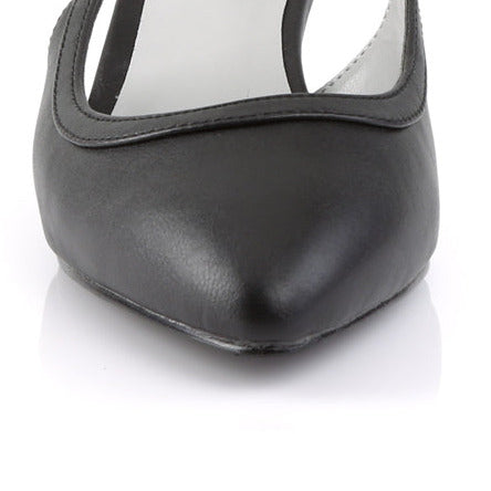 Kitten Heel Pointed-Toe Slingback Pumps on a white background