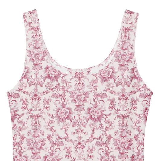 pinik Floral cottagecore dress on a white background