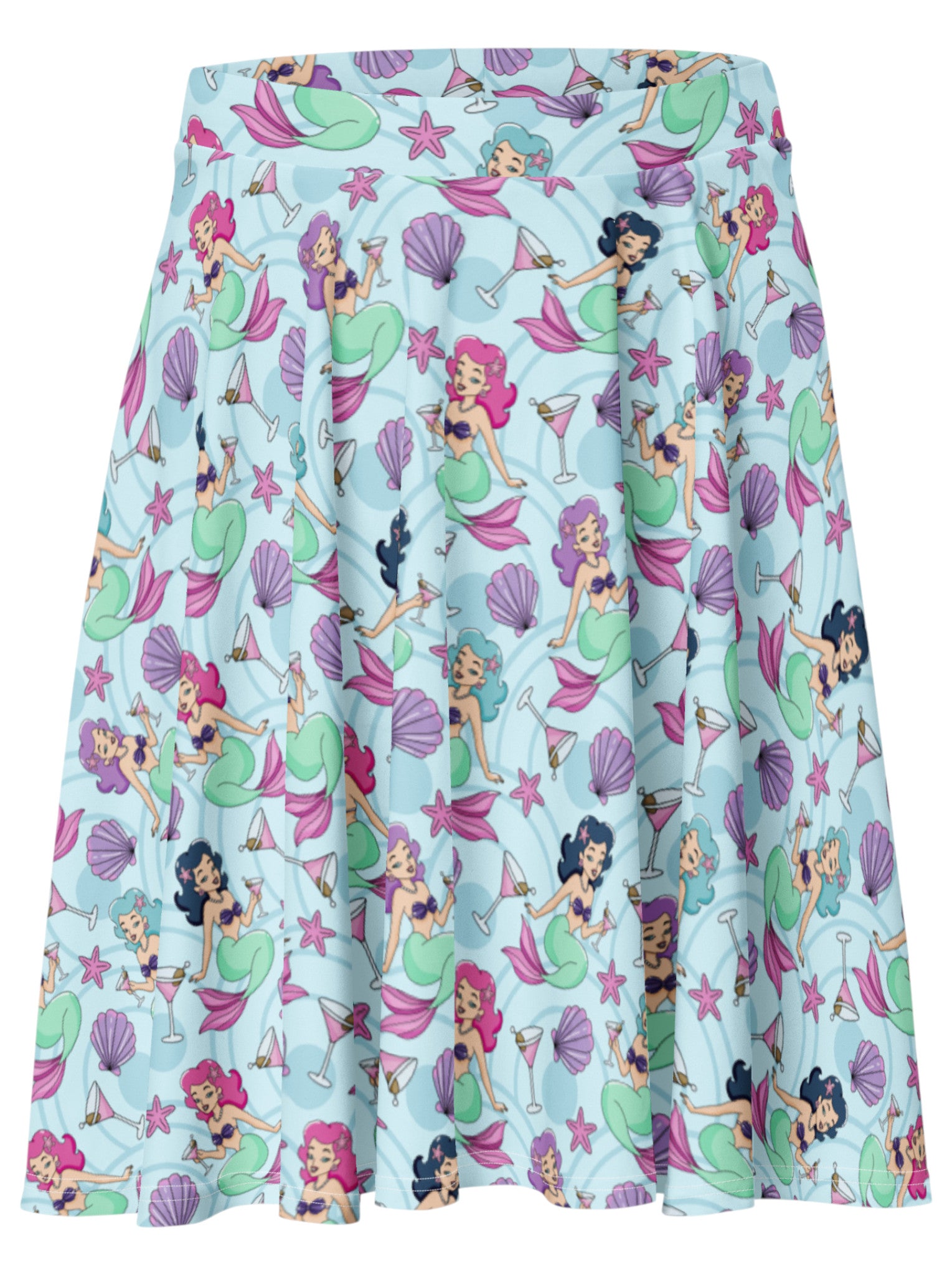 A Mermaids and Martinis flare swing skirt.