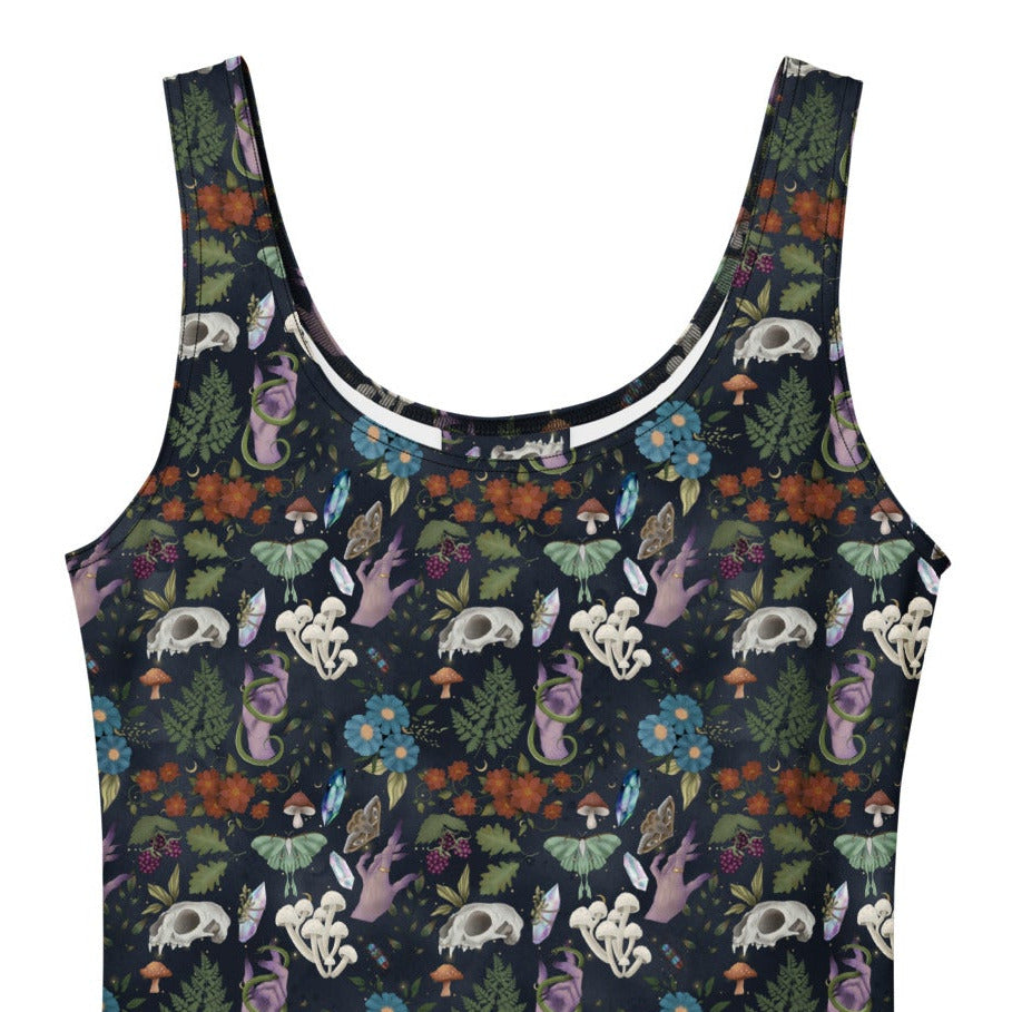 Floral patterned dress on a white background